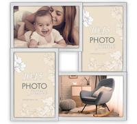 Cadre métallique Elmar pour 4 photos 10x15 cm argenté