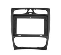 Cadre métallique stéréo Kit de Cadre d'autoradio 2 Din, Panneau Tableau Bord adapté à Mercedes Benz C W203 CLKklasse W209 Gklasse W463 Vito Viano W639 Adaptateur Fascia Din Simple(Frame)