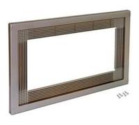 Cadre micro-ondes emuca à encastrer en plastique finition en nickel satiné - 8061551 G