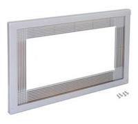 Cadre pour micro-ondes EMUCA, pour montage encastré dans les meubles de cuisine, module 600 mm, 600 x 400 mm, plastique, aluminium peint en argent, 1 unité