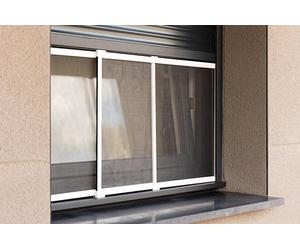 Cadre Moustiquaire Extensible pour Volet Roulant - Sans Perçage ni Recoupe - Ajustable de 750mm à 1400mm - Toile en Fibre de Verre Haute Résistance - Installation Facile - Couleur Cadre Blanc