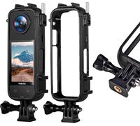 Cadre Multifonction Pour Insta360 X4 Cadre Coque Cage De Protection 2 Cold Shoe Griffe Fixation Support 1/4" Accessoires (Plastique)[SHY9292129]