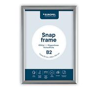 EUROPEL Cadre clipsable mural B2 Profil 25 mm Argent aluminium anodisé anti-éblouissement