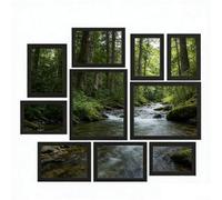 Cadre mural en bois de 20,3 x 25,4 cm pour les applications de décoration d'intérieur avec prise en compte de la flexibilité de disposition et du flux visuel