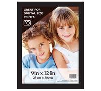 Cadre mural en bois noir MCS 9 x 12 pouces (46395)