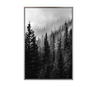 Cadre mural en m tal MCS Master & Co. Foundry, argent fonc , 40,6 x 61 cm, sans passe-partout