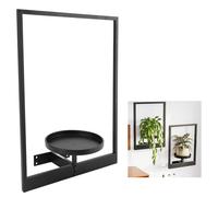 Cadre mural en métal pour plantes - Support de plantes - Support de montage d'image - Décoration d'intérieur moderne pour salon, balcon, jardin, terrasse, terrasse