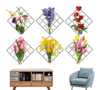 Cadre mural végétal artificiel | Grille 3D Vertes Décor Art,Jardinières murales pour chambres d', arrière-plans de canapé, salons, chambres à coucher