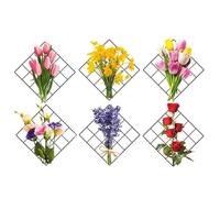 Cadre mural végétal artificiel | Grille 3D Vertes Décor Art,Mini fausses pour chambres d', arrière-plans de canapé, salons, chambres à coucher