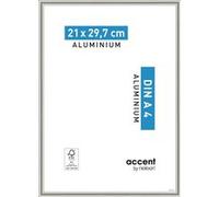 Cadre Nickel, l.21 x H.29.7 cm, aluminium gris Gris G