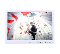 Cadre numérique 1280 X 820 AperçU Haute RéSolution Full IPS avec Huit Modes de Diapositives Photo Music Video Player Portable/blanc / 13.3IN