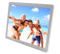 Cadre Numérique 1280X800 Lecteur Musique Vidéos Films Port USB Mmc Réveil Blanc + SD 32Go