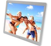 Cadre Numérique 1280X800 Lecteur Musique Vidéos Films Port USB Mmc Réveil Blanc + SD 8Go YONIS