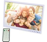 Cadre Numérique 15 Pouces HD Lecteur Multimédia Vidéo Photo Musique USB SD Blanc YONIS Blanc G