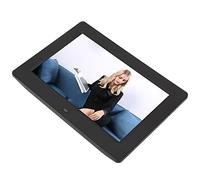 Cadre Numérique 8 Pouces avec Aperçu De l'image, Affichage De La Luminosité Réglable, Sortie Stéréo, Horloge Et Calendrier Intégrés, Plug and Play, Prend en Une Carte SD Et USB pour Photos Et Vidéos