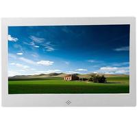 Cadre Numérique en Métal De 10,1 Pouces Album Photo électronique De 10 Pouces Affichage du Lecteur De Musique Vidéo USB Et Emplacement pour Carte SD, Silver