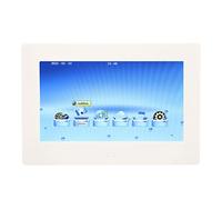 Cadre Numérique, luminosité Réglable 7 Pouces sur écran de Synchronisation Blanc cassé 100-240V Dual Mode Control HD 1080P Cadre Photo pour la Cérémonie de Remise des Diplômes en