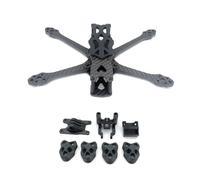 Cadre O4 Pro DC/X 5 Pouces, Compatible avec l'unité aérienne DJI O4 Pro /O3, Drone de Course RC Quadcopter for CADDX Vista Polar Nebula Pro RunCam Link(DC5 with TPU)