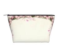 Cadre Ovale Roses Roses Vintage, Trousse de Toilette Trousse de Maquillage Sac à cosmétiques Trousse de Toilette de Voyage Portable