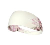 Cadre Ovale Vintage avec Roses Roses,Bandeau de Sport Unisexe, Bandeau élastique Multi-usages pour Cheveux