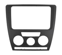 Cadre Panneau Audio de Remplacement pour Console Centrale avec système de Navigation 2DIN, Compatible avec Skoda Octavia 2007, 2008 et 2009.