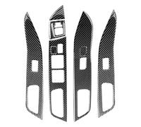 Cadre panneau commande vitre Couvercle De Panneau Commutateur Lève-vitre Voiture 9 Pièces Pour Mitsubishi Pour Lancer Pour EVO X Pour MR 2008-2015 LHD