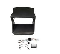 Cadre Panneau D'autoradio Cadre D'autoradio 9 Pouces 2DIN Panneau Stéréo Faisceau Câbles Cordon d'alimentation Canbus pour Ford pour Fiesta Mk6 Mk7 2009-2017(Frame Canbus 09-11)