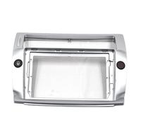 Cadre Panneau D'autoradio Cadre De Façade D'autoradio Stéréo 2 DIN pour Citroen pour C-Quatre 2004-2009, Grand Écran 9 Pouces FHCBUTAE(Argent)