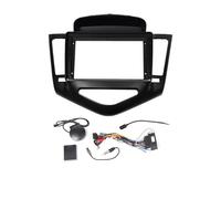 Cadre Panneau D'autoradio Cadre De Façade D'autoradio Stéréo 2Din 9 Pouces pour Chevrolet pour Cruze 2009-2015 FHCBUTAE(Frame and Cables)