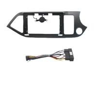 Cadre Panneau D'autoradio Cadre Fascia Multimédia D'autoradio Android 9 Pouces avec Faisceau De Câbles pour Kia pour Morning pour Picanto 2009-2016(Frame Cable RHD)