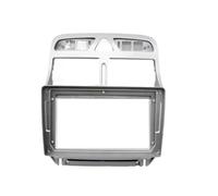Cadre Panneau D'autoradio Cadre Montage pour Autoradio 9 Pouces pour Peugeot 307 307CC 2002 2003 2004 2005 2006 2007 2008 2009 2010 2011 2012 2013(Only Frame-Silver)