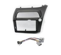 Cadre Panneau D'autoradio Façade D'autoradio 9 Pouces Cadre Lecteur Stéréo Installation sur Tableau Bord 2DIN pour Civic Hatchback 2006-2012(Frame Cable RHD)