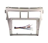 Cadre Panneau D'autoradio Kit De Cadre D'autoradio 2 DIN pour Toyota pour Vios 2007-2012, Garniture De Tableau De Bord Stéréo FHCBUTAE(Frame an Cord-A 1)