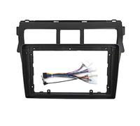 Cadre Panneau D'autoradio Kit De Cadre D'autoradio 2 DIN pour Toyota pour Vios 2007-2012, Garniture De Tableau De Bord Stéréo FHCBUTAE(Frame an Cord-B 1)