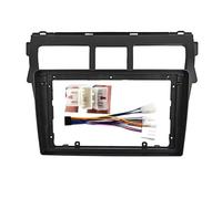 Cadre Panneau D'autoradio Kit De Cadre D'autoradio 2 DIN pour Toyota pour Vios 2007-2012, Garniture De Tableau De Bord Stéréo FHCBUTAE(Frame an Cord-A)