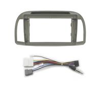 Cadre Panneau D'autoradio Kit De Cadre D'autoradio avec Support De Console Centrale Stéréo Et Garniture De Tableau De Bord 9 Pouces pour Nissan (pour Mars 2002-2010) FHCBUTAE(Fascia with Cable)