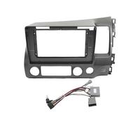 Cadre Panneau D'autoradio Kit De Garniture Tableau Bord pour Autoradio 10,1 Pouces Cadre DVD Écran 2 DIN pour Civic 2006-2011(RHD Frame-Cord)