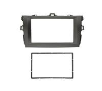 Cadre Panneau D'autoradio Kit De Montage pour Tableau De Bord avec GPS, DVD, Stéréo Et CD, 2 DIN, pour Toyota pour Corolla (2007-2013) FHCBUTAE(Silver Grey,173X98mm)