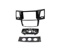 Cadre Panneau D'autoradio Kit D'installation Panneau Tableau Bord Audio Android, Cadre Fascia D'autoradio 9 Pouces, pour Toyota pour Fortuner pour Hilux Vigo 2007-2015(Black MT Frame)
