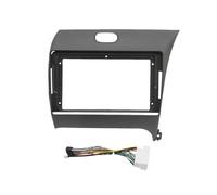 Cadre Panneau D'autoradio Kit Fixation pour Tableau Bord Adaptateur Autoradio Cadre Voiture 9 Pouces pour Kia pour Cerato K3 pour Forte pour Shuma 2012-2019(RHD Cable 12-15)
