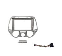 Cadre Panneau D'autoradio Kit Panneau D'installation Tableau Bord Stéréo Grand Écran Android, Câble Cadre D'autoradio Fascia 9 Pouces pour Hyundai pour I20 2008 - 2011(MT Frame Cable)