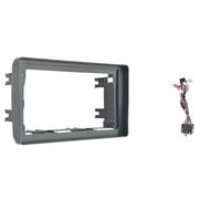Cadre Panneau D'autoradio Panneau Radio Android Cadre DVD Kit Tableau Bord 2 Din Installation Couvercle pour Fiat Panda 2003-2011 Voiture 9 Cadre Tableau Bord Radio(Frame and Cable)