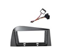 Cadre Panneau D'autoradio pour Seat pour Leon Mk2 1P 2005-2012 Cadre Tableau Bord 9 Pouces avec Adaptateur Câble 16 Broches Et Faisceau Câbles Canbus