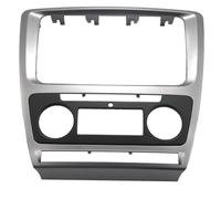 Cadre Panneau De Console Compatible Avec Skoda Pour Octavia 2010 2011 2012 2013 1 Pièce Kit De Montage De Panneau Stéréo Pour Tableau De Bord Adaptateur De Cadre De Garniture