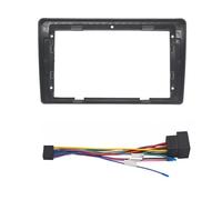 Cadre Panneau Fascia Panneau Vidéo avec Lecteur Audio Tableau Bord Cadre 2 Din Kit pour Volvo S40 1995-2004 Radio 9 Pouces(Fascia et câble)