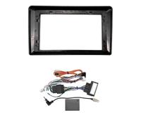 Cadre Panneau Kit Montage Tableau Bord Adaptateur Fascia Châssis 9 Pouces pour Benz W203 W209 W463 pour Viano W639 W163 pour Vito(Câble de Cadre Canbus)