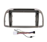 Cadre Panneau Navigation 9 Pouces 2Din, Cadre de Remplacement ABS Résistant, pour Micra March K12 2002-2010 - Installation Facile, Design Stylé, Protection Optimale (avec Cordon d'alimentation)