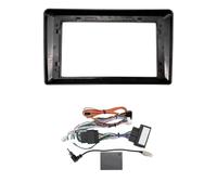 Cadre Panneau pour Benz W203 W209 W463 pour Viano W639 W163 pour Vito 9 Pouces Adaptateur Fascia Kit Fixation Tableau Bord Radio(Câble de Cadre Canbus)