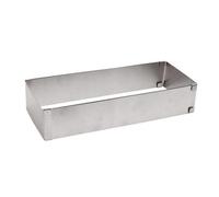 Cadre pâtissier - Inox - Extensible 25 à 48 cm - Hauteur 5 cm - Idéal pour gâteaux et tartes