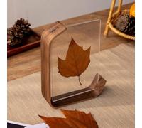 Cadre personnalisable en acrylique et bois pour photos de mariage pour les moments précieux et les événements spéciaux (10 x 15 cm, noyer noir)